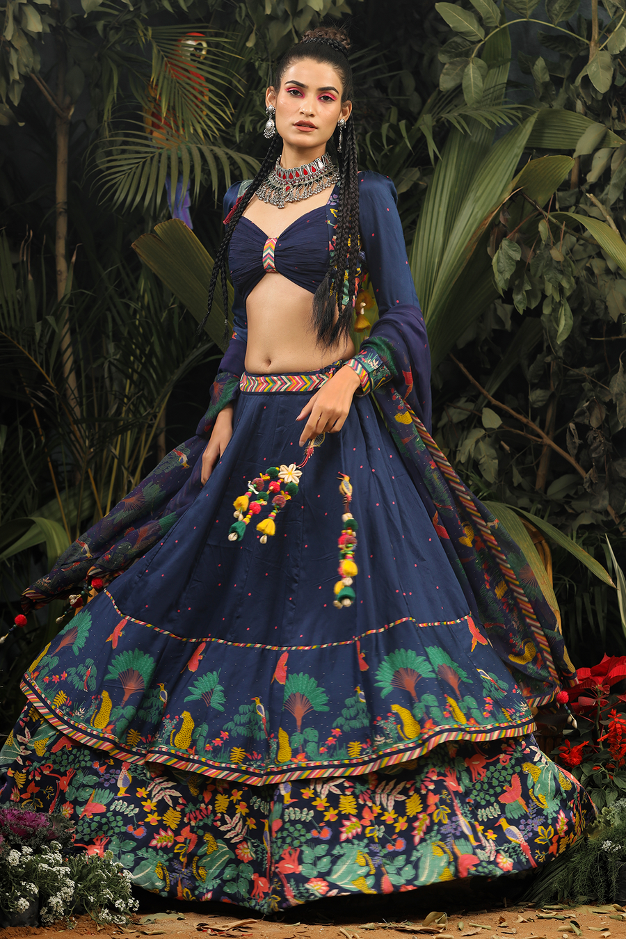 Maahnoor Lehenga Set of 3 - Baise Gaba