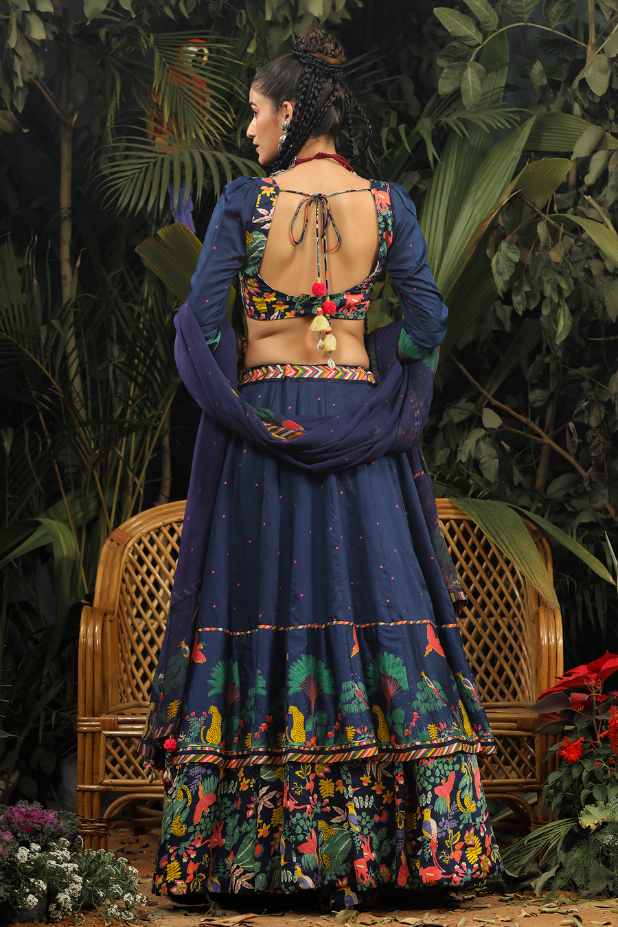 Maahnoor Lehenga Set of 3 - Baise Gaba