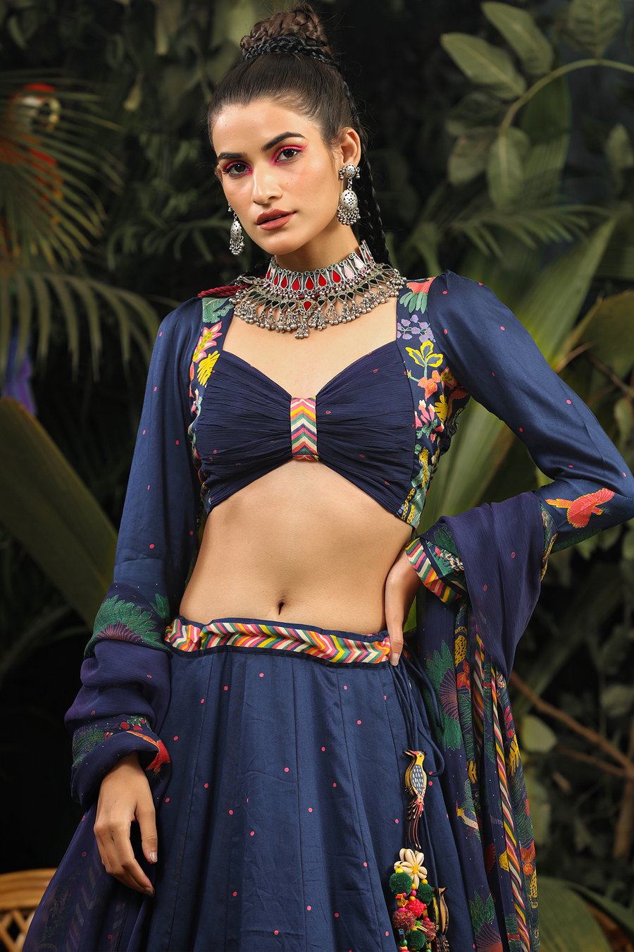 Maahnoor Lehenga Set of 3 - Baise Gaba