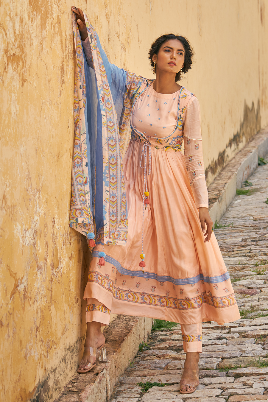 Mann Mohini Anarkali with Koti set of 2 - Baise Gaba