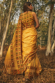 Mehtab Chanderi Saree Set Of 2 - Baise Gaba
