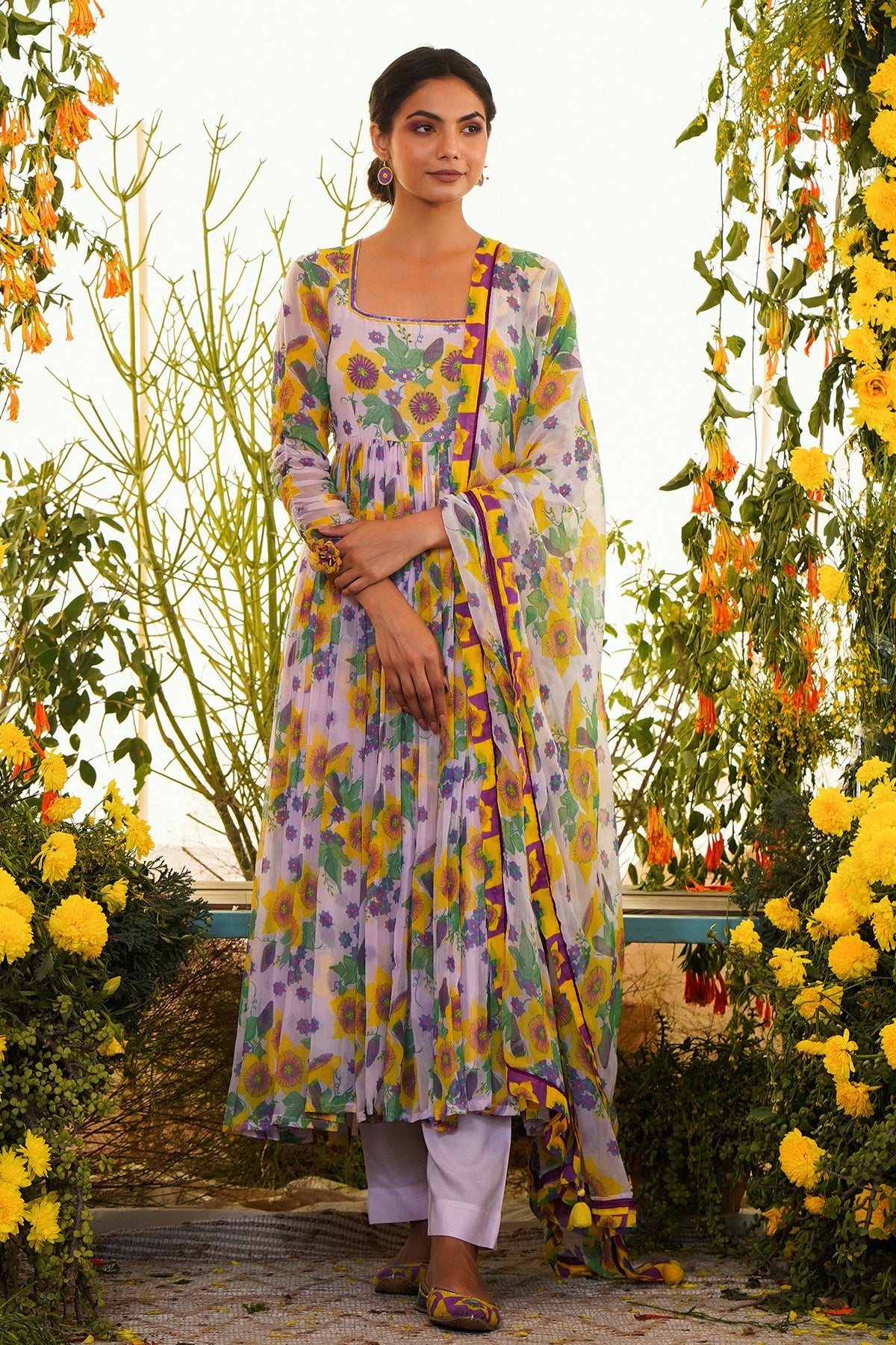 Nazakat Anarkali Set Of 3 - Baise Gaba