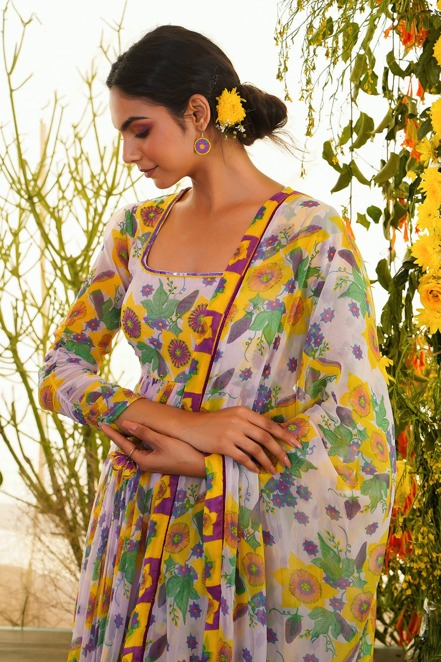Nazakat Anarkali Set Of 3 - Baise Gaba