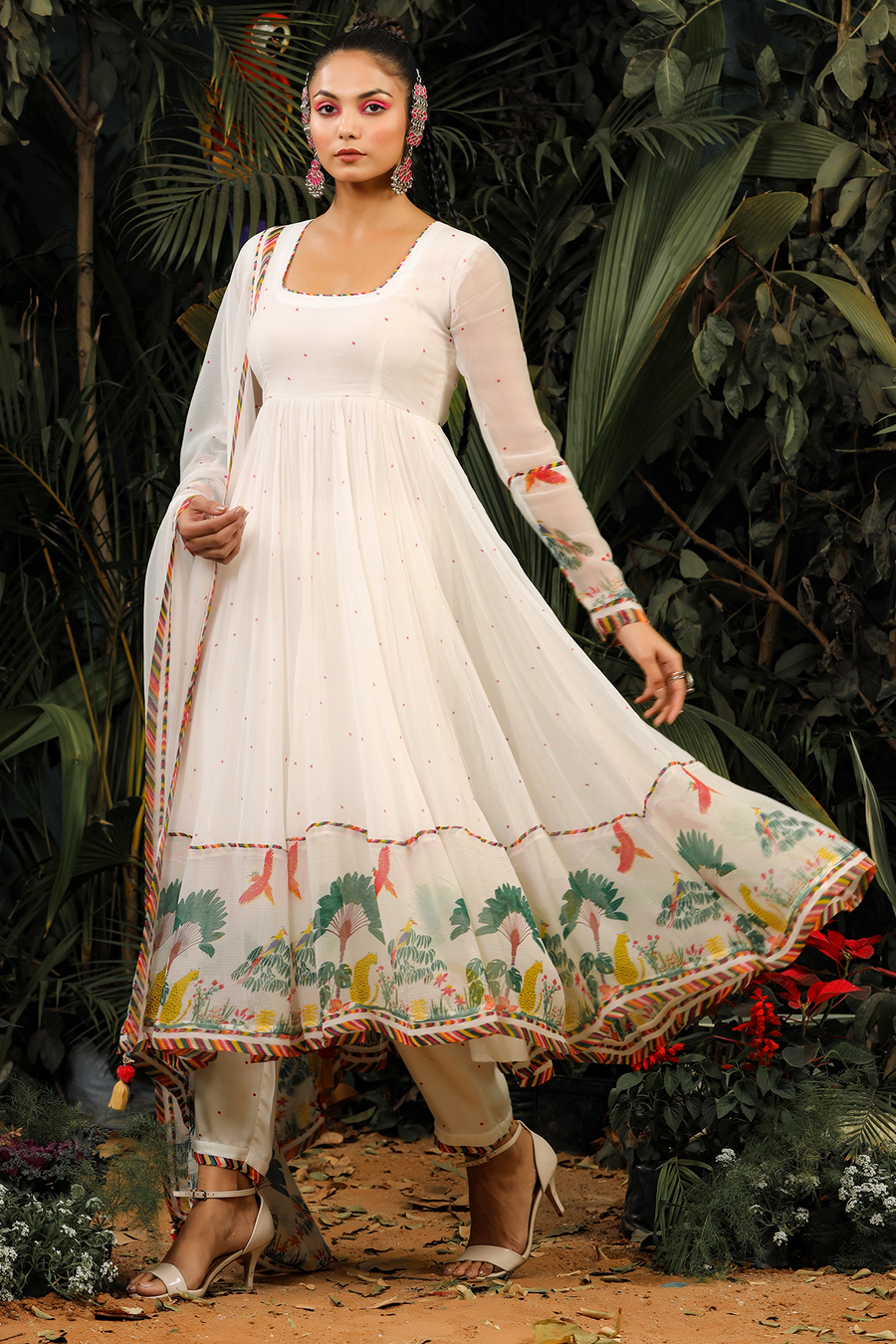 Noori Anarkali Set Of 3 - Baise Gaba