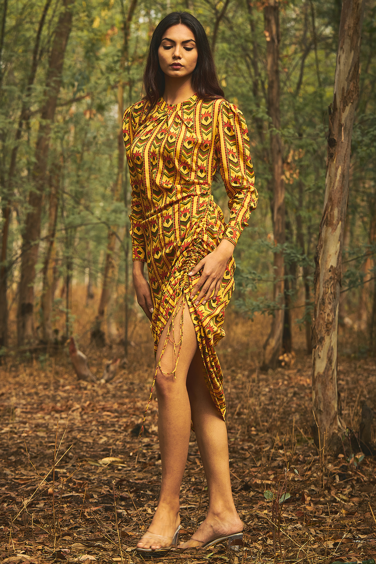 Prickly Sidestring Dress - Baise Gaba