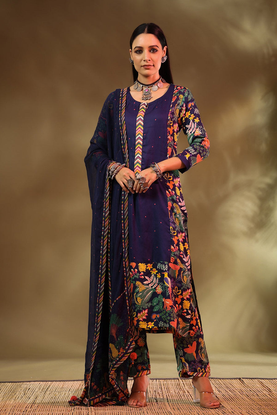 Saba Kurta Set Of 3 - Baise Gaba