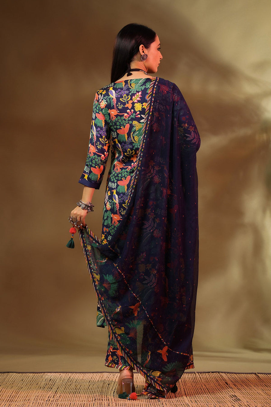 Saba Kurta Set Of 3 - Baise Gaba