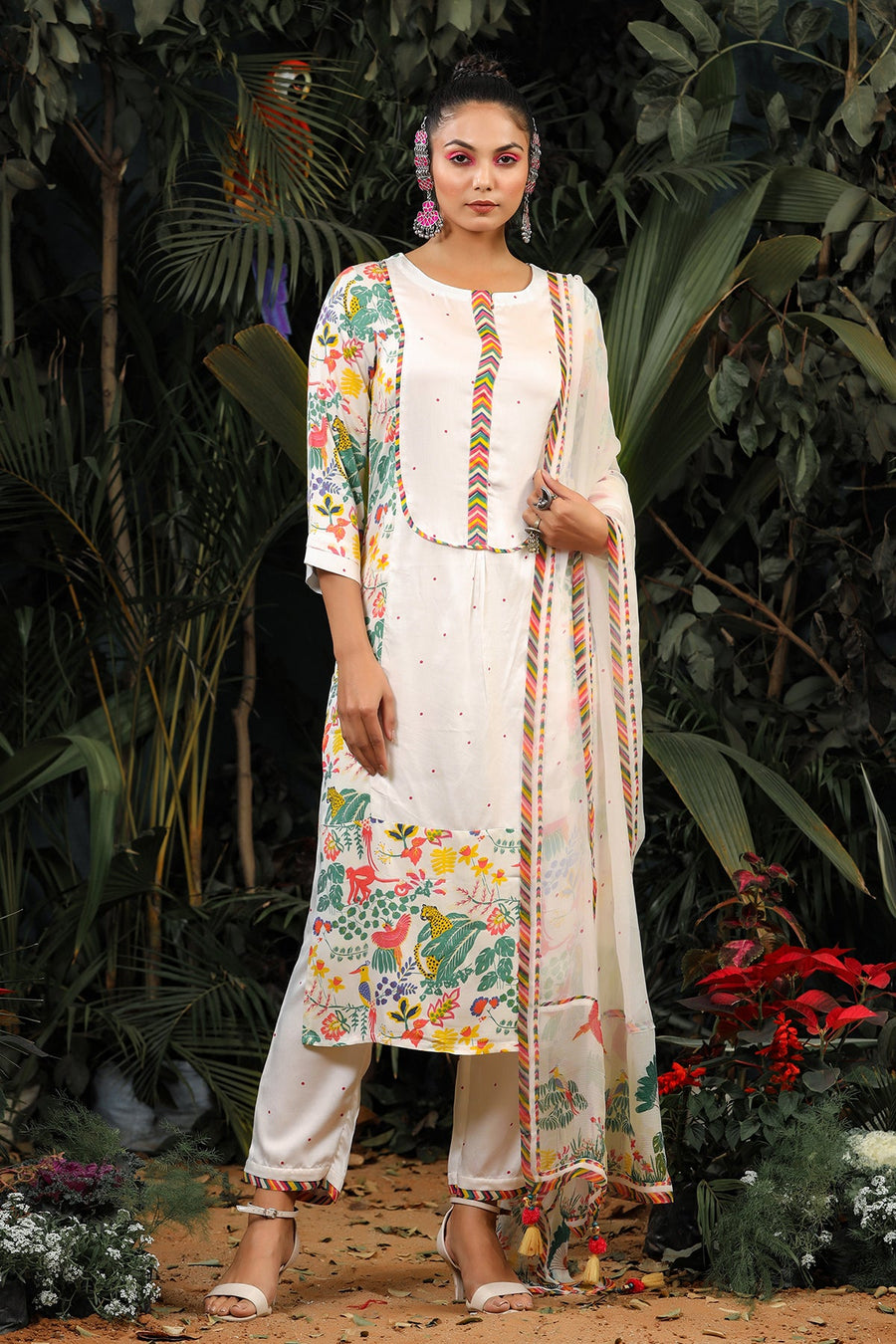 Saba Kurta Set of 3 - Baise Gaba