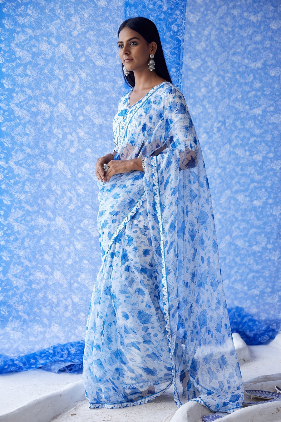 Sheesh Organza Saree - Baise Gaba