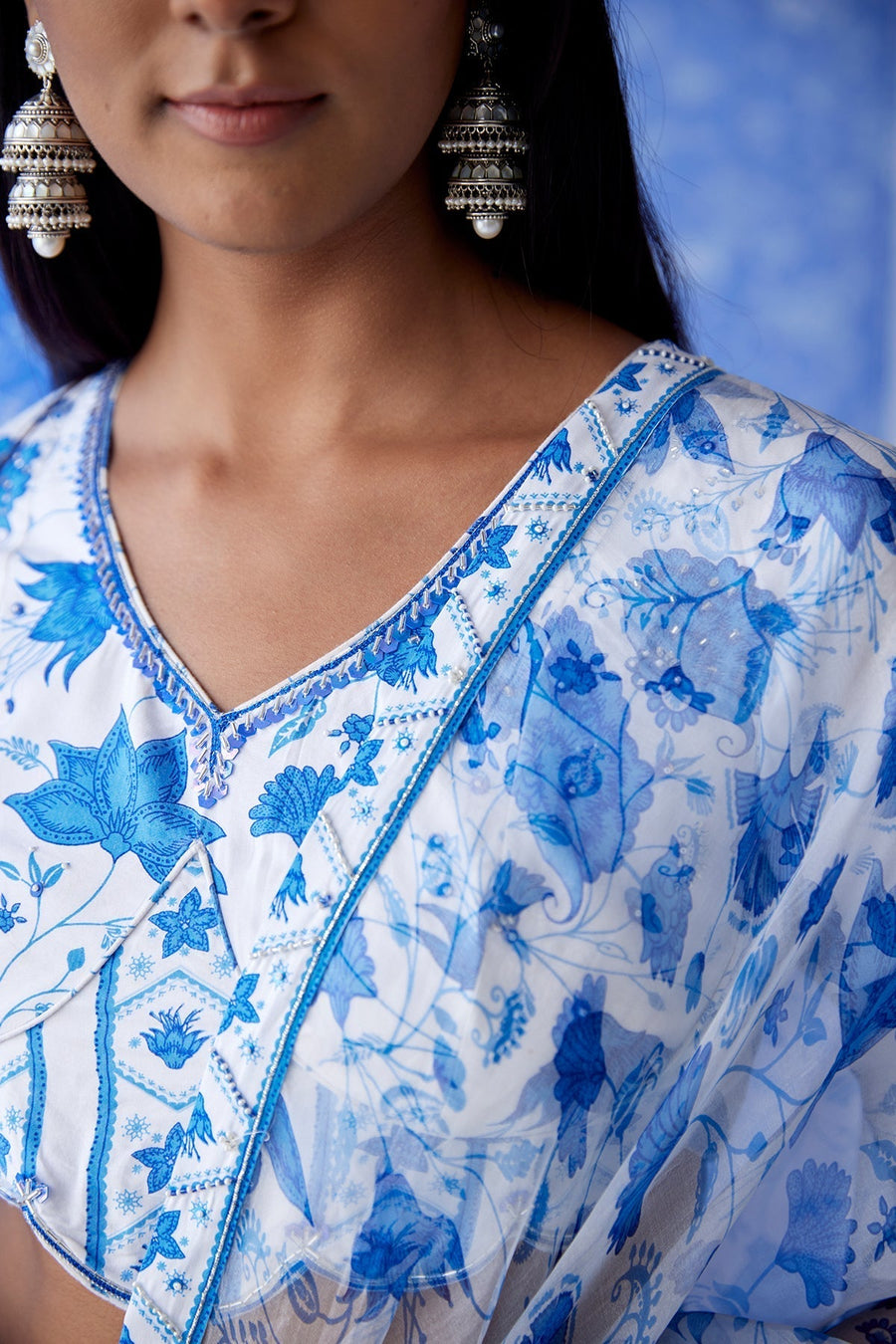 Sheesh Organza Saree - Baise Gaba