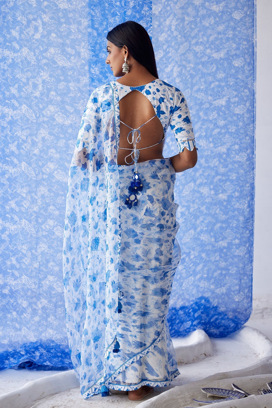 Sheesh Organza Saree - Baise Gaba