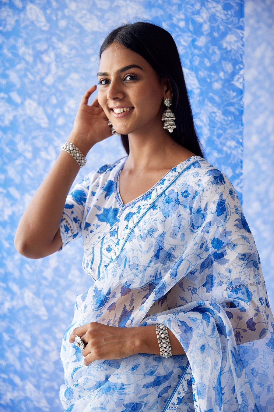 Sheesh Organza Saree - Baise Gaba