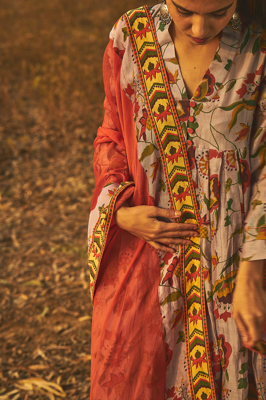 Siroi Lily Kurta Set Of 3 - Baise Gaba
