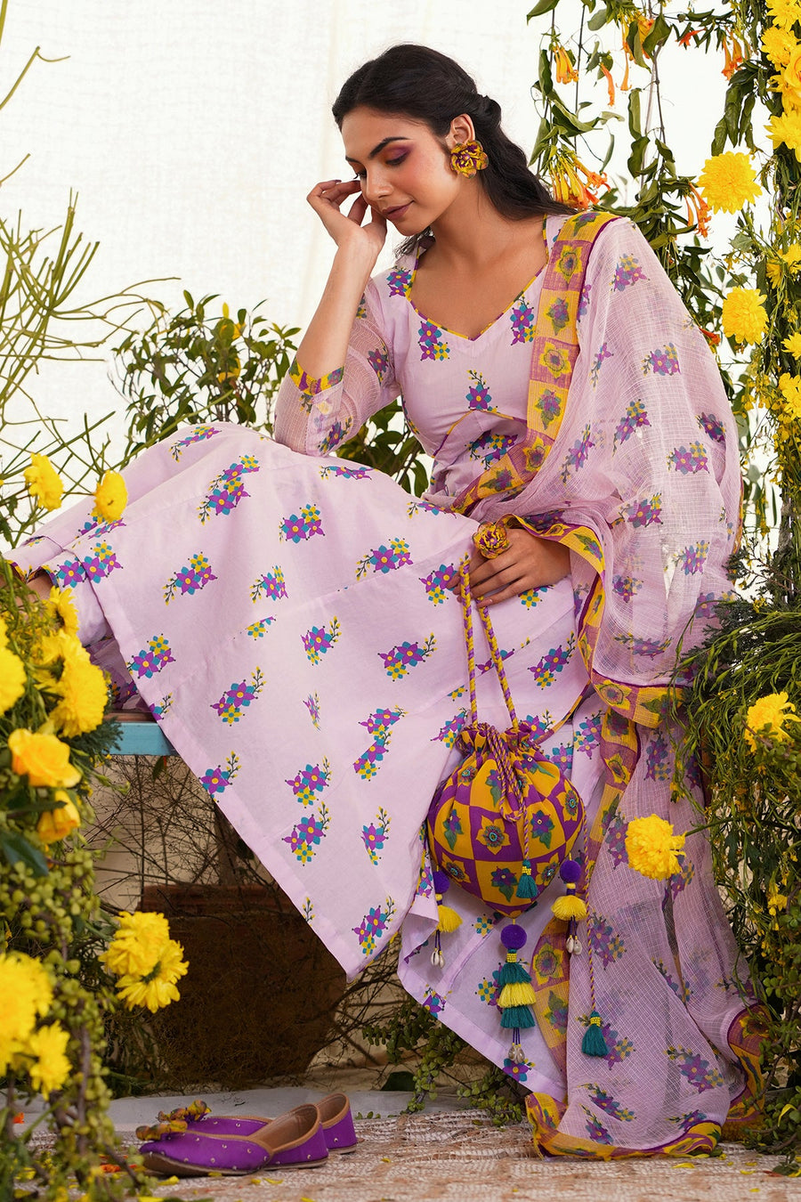 Sukoon Kurta Set Of 2 - Baise Gaba
