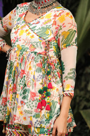 Summiyya In Gul Gharara Set Of 2 - Baise Gaba