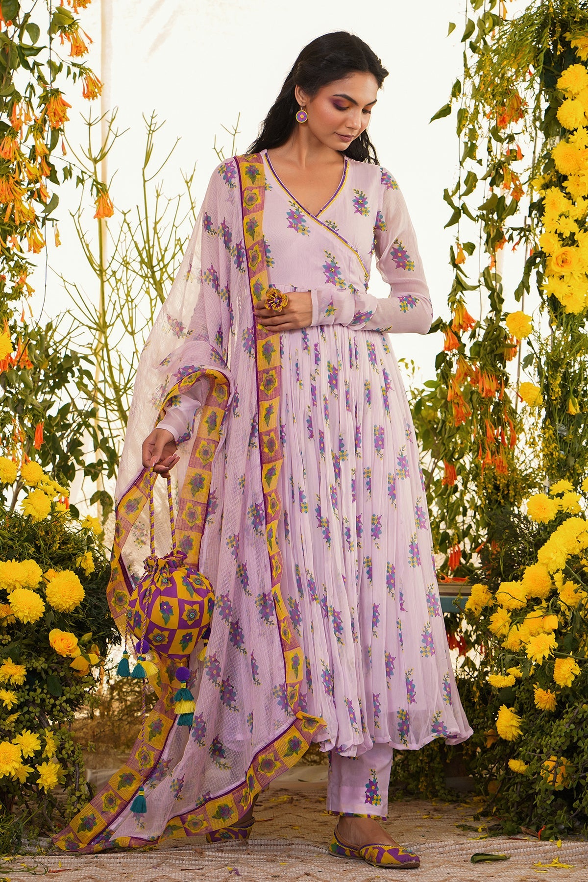 Ziba Anarkali Set Of 3 - Baise Gaba